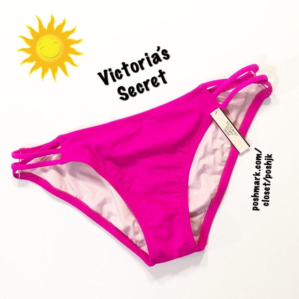 NWOT Victoria’s Secret Bikini Bottom Strappy Cheeky
